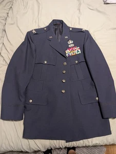 Vietnam Era Air Force Vintage Dress Uniform Captains Jacket w/Ribbons/Pins 43R - Picture 1 of 11