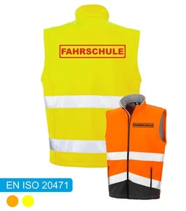 FAHRSCHULE Warnwesten | Sicherheitsweste nach ISO 20471 | winddicht & gefüttert - Bild 1 von 15