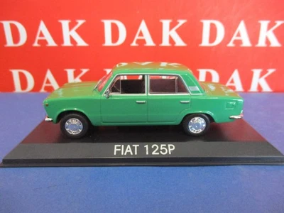 Die cast 1/43 Modellino Auto Fiat 125P verde by De Agostini - Immagine 1 di 4