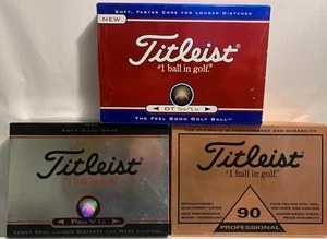 3 NOS Cases Titleist Professional 90 Box Of 12 Pro V1X DT So Lo Golf 36 Balls - Picture 1 of 4
