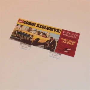 Corgi Toys 338 Chevrolet Camaro Box Header Card Only - Picture 1 of 4