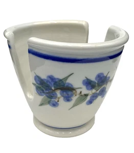 Georgetown Pottery (Maine) Blueberry Sponge Holder, Brushwork Design, Signed - Picture 1 of 9