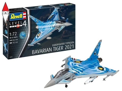 REVELL 1/72 EUROFIGHTER TYPHOON BAVARIAN TIGER 2021 - Immagine 1 di 4