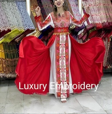 Bordados árabes orientales bordados reales para fiestas vestido personalizado alta costura  Foto 1 de 4