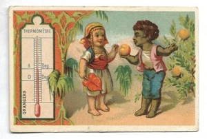 Orangen Orange Früchte Saison Thermometer - Chrom Jean Geistdorfer - Trade card - Bild 1 von 2