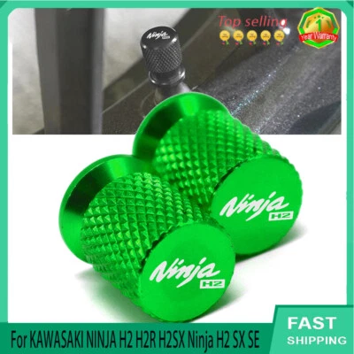 For KAWASAKI NINJA H2 H2R H2SX Ninja H2 SX SE heel Tire Valve Cover Stem Caps - Imagem 1 de 4