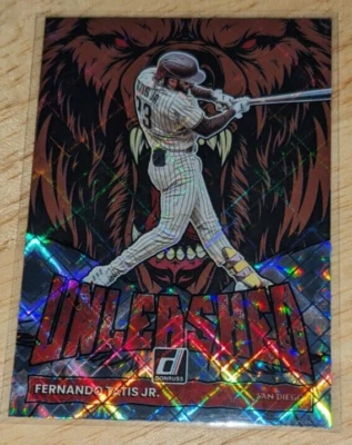 Fernando Tatis Jr San Diego Padres '22 Donruss Unleashed Diamond Parallel INSERT - Image 1 of 2