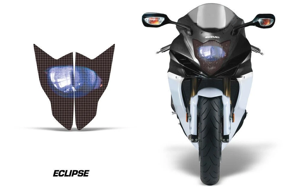 Kit de gráficos de ojos de faros cubierta de calcomanía para Suzuki GSXR 750R 2011-2014 ECLIPSE U Foto 1 de 1
