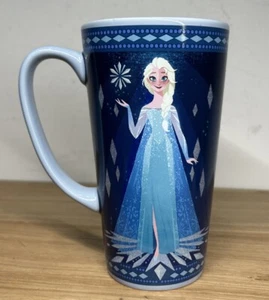 Disney Store Frozen Coffee Tea Tall Ceramic Elsa Mug New NWOB - Picture 1 of 7