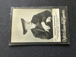 1901 Ogden's Guinea Gold Card # 24 Prince Bismarck - Picture 1 of 3