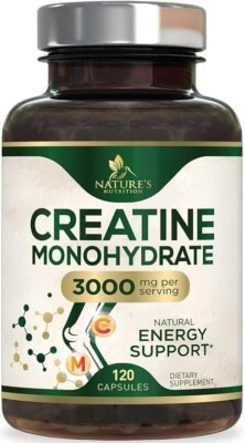 Cápsulas de creatina monohidratada 3000mg – Melhor pó de creatina micronizada - Suporte - Imagem 1 de 4