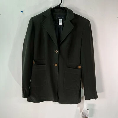 Jones New York Womens Long Sleeve Collared Black Two Button Blazer Jacket Size 4 - Image 1 of 4