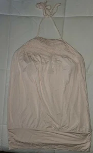 Mujer Rosa Halter Corbata Sujetador Tops Sujetador Incorporado Top Calado Pequeño - Imagen 1 de 7