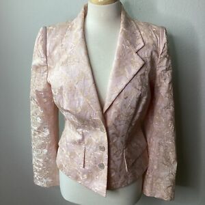 Christian LaCroix Blazer Pink Embroidered Jacket 44 (M)