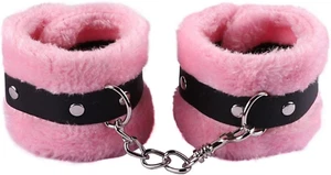 Fluffy Handcuff Bracelet Soft Plush Leg Cuff Wrist Binding Cuff Bracelets Anklet - Picture 1 of 12