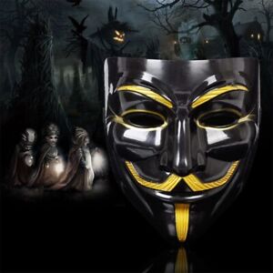 V for Vendetta Mask Fawkes Anonymous Props for Halloween Party Cosplay Costume