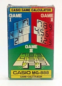 CASIO GAME RARE MG-888 CALCULATOR CLOCK ELECTRONIC COMPUTER NEW NEVER USED - Picture 1 of 5