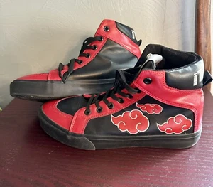Naruto Hi Top Sneakers Men’s Size 6 Itachi Cosplay Anime - Picture 1 of 6