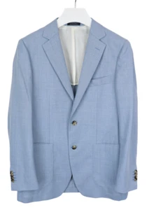 SUITSUPPLY Havana Patch HL Slim Blazer Men's UK 40 Pure Wool Half Lined Melange - Picture 1 of 11