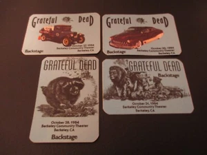 GRATEFUL DEAD BACKSTAGE PASS BERKELEY COMMUNITY THEATRE OCT. 10/27+28+30+31/1984 - Picture 1 of 6