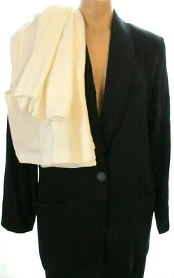Новый лот из 2 размера 8 Jaclyn Smith длинным рукавом черный и белый блейзер куртки - Изображение 1 из 4