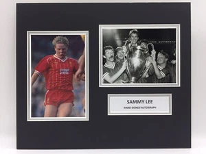 RARE Sammy Lee Liverpool Signed Photo Display + COA AUTOGRAPH 1978 SASIGNED - Picture 1 of 6