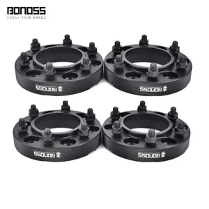 BONOSS 4x 30mm Black 6 Lug Wheel Spacers 6x5.5 for Hummer H3 & Chevy Trailblazer - Picture 1 of 12