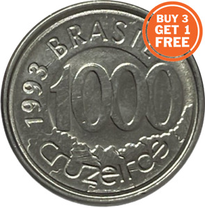 MONEDA 1000 CRUZEIROS BRASILEÑOS - ELECCIÓN DE FECHA 1992-1993 BRASIL/BRASIL