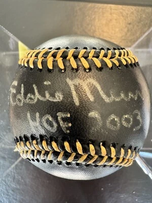 Eddie Murray Signed Hall of Fame MLB Baseball “HOF 2003” Inscription JSA COA - Image 1 of 4