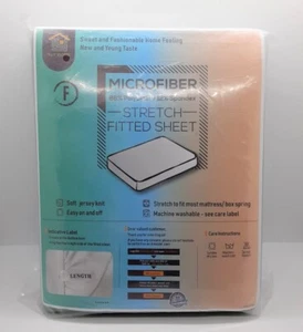 N&Y HOGAR TALLA COMPLETA MICROFIBRA ELÁSTICA AJUSTADA SUAVE JERSEY SÁBANA PUNTO VERDE CLARO - Imagen 1 de 7