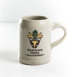 Bierkrug Brauereikrug 0,5L Ton/Stein Brauhaus Pirna Zum GIESSER Sachsen Tonkrug - Bild 1 von 4
