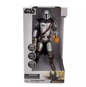 Disney Star Wars Il Mandaloriano 15" Action Figure Parlante Luci e Suoni Nuovo - Foto 1 di 5
