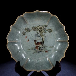 7,5" China Antik Song Dynastie Ru Kiln Fu Shou Muster Kui Kou Stift Waschen - Bild 1 von 9