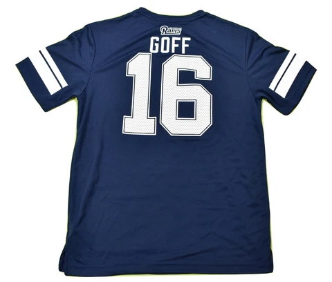 NFL Team Apparel Mens Los Angeles Rams Jared Goff Football Jersey New M,L,XL,2XL Cover
