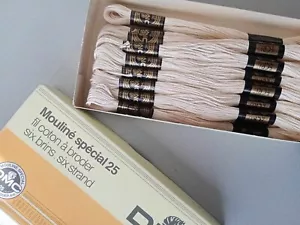 DMC Mouline Special Made in France 1 box 15 skeins Item ECRU - Picture 1 of 2