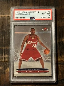 Tarjeta de novato Ultra Hummer H2 Lebron James 2003 #171 clasificación PSA 8 - Imagen 1 de 2
