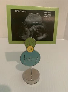 It's a Boy Mommy 2 Bee Photo or Sonogram Clip Frame - 4.25 Inches Tall - Picture 1 of 4