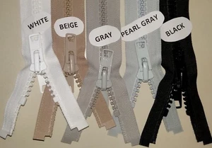 YKK #10 Marine Boat Top Zippers, Outdoor Canvas Many Sizes & Colors, Heavy Duty  - Picture 1 of 22