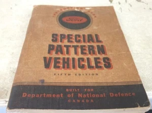 Camión Ford Blitz Segunda Guerra Mundial Años 40 Ejército Libro de Instrucciones Original Ejército Canadiense - Imagen 1 de 6