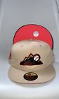 exclusive New Era Fitted Hat 8 Colorado Rockies Red Uv Bottom