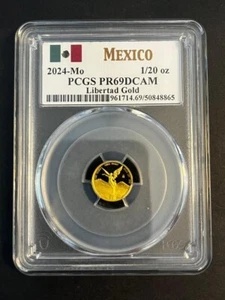 2024-Mo Mexico 1/20 oz Gold Libertad PCGS DCAM Deep Cameo - Picture 1 of 2