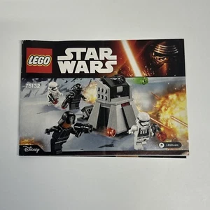 INSTRUCTIONS ONLY * Lego Star Wars 75132 First Order Battle  manual only No Lego - Picture 1 of 4