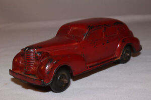 1937 Oldsmobile Limousine, Auburn Gummi, rot, schwarz Räder, Original 