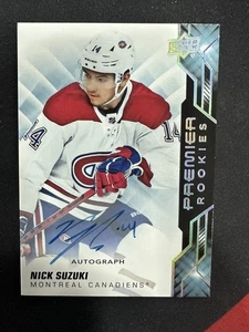 2019-20 UD Premier #96 Rookies Nick Suzuki RC on Card Auto - Picture 1 of 2