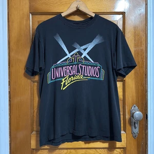 Vintage Universal Studios Florida Black Tee T-shirt Men’s Medium - Picture 1 of 7