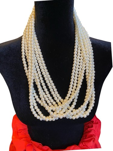 VETEMENTS Collana Set di 4 Collane Filo di Perle Finte