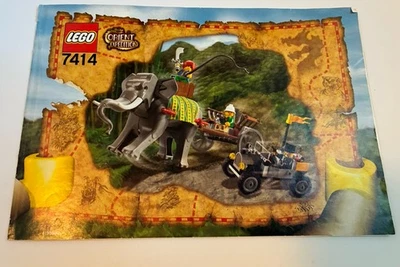 LEGO 7414 Orient Expedition Elephant Caravan Instruction Manual only - Image 1 of 4