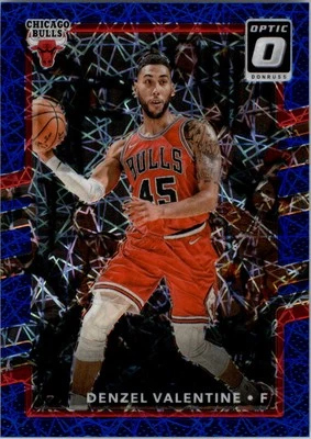 2017-18 Donruss Optic Blue Velocity #24 Denzel Valentine - BSK - Image 1 of 2