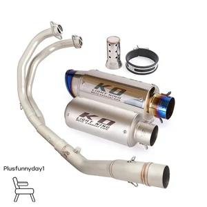 For Yamaha YZF R25 2014-2025 YZF R3 2015-2025 Motorcycle 51mm Front Link Pipes - Picture 1 of 13