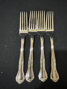 Gorham Valcourt Hochglanz Edelstahl 4er Set Tafelgabeln - Bild 1 von 7